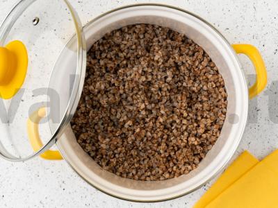 Grikių kotletai su grybais Žingsnis 1