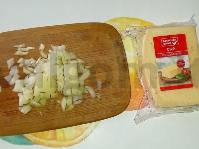 Tortilija su sūriu ir daržovėmis Žingsnis 1