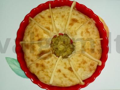 Tortilija su sūriu ir daržovėmis Žingsnis 5