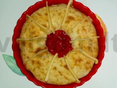 Tortilija su sūriu ir daržovėmis Žingsnis 6