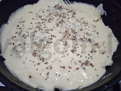 Kopūstų ir karštai rūkytos skumbrės pyragas Žingsnis 5