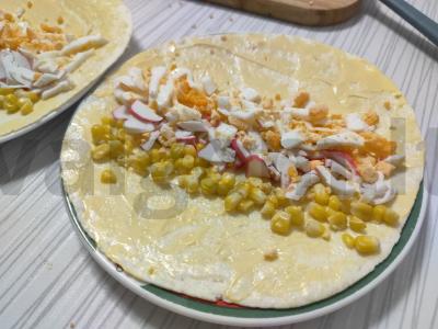 Tortilija su krabų įdaru Žingsnis 3