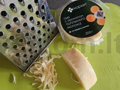 Cukinijų valtelės su sūriu ir česnaku Žingsnis 2