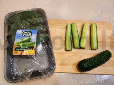 Užkandis „Sukrėsti agurkai“ Žingsnis 1