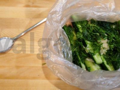 Užkandis „Sukrėsti agurkai“ Žingsnis 6