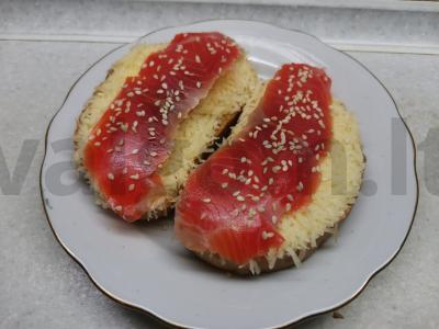 Sumuštiniai su silke ir sūriu Žingsnis 5