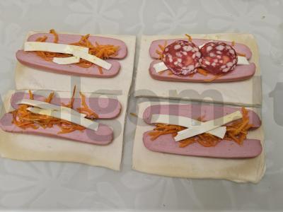 Dešrelės tešloje „Hot-dogas“ Žingsnis 1