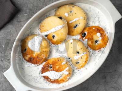 Varškėčiai su agučių-grietinės padažu Žingsnis 6