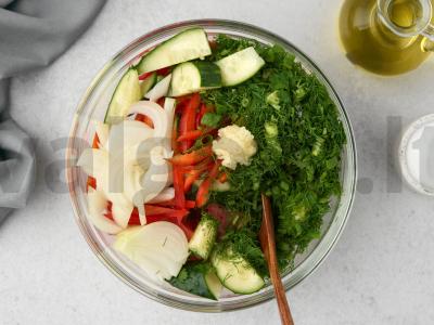 Salotas „Šakarob“ žiemai Žingsnis 4