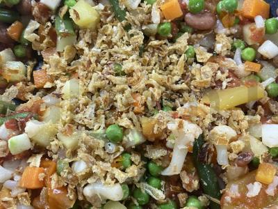 Troškinti daržovės su sūrio rutuliukais Žingsnis 4