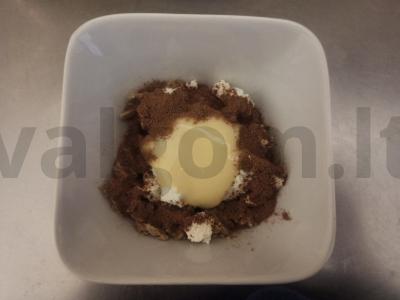 Skrebučiai su saulėgrąžų halva ir varške Žingsnis 2