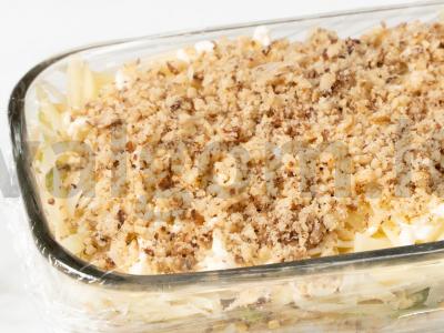 Salotas „Princas“ su obuoliu ir sardinomis Žingsnis 14