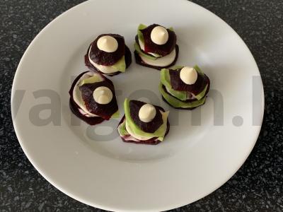 Burokėlių ir avokadų užkandis Žingsnis 5