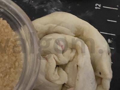 Sluoksniuotos „Sraigės“ su vyšniomis Žingsnis 6