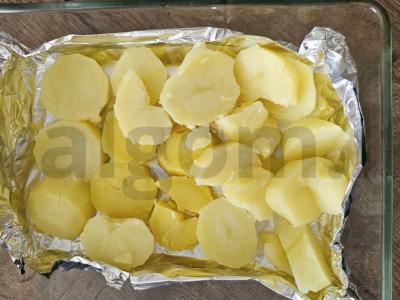 Bulvės su mėsa ir grybais, paruoštos orkaitėje Žingsnis 1