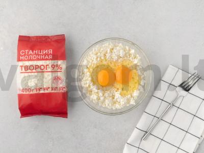 Varškės „Persikai“ Žingsnis 1