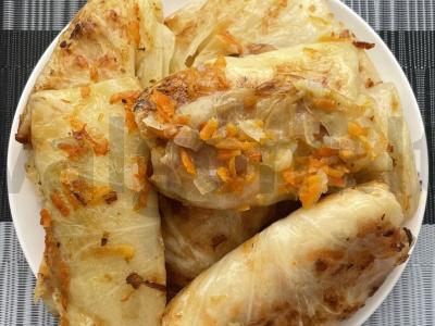 Kopūstų su vištienos faršu Žingsnis 16