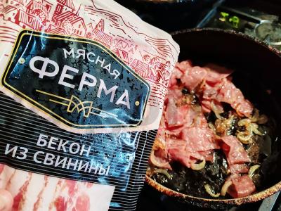 Makaronai su bekonu ir pesto padažu Žingsnis 4