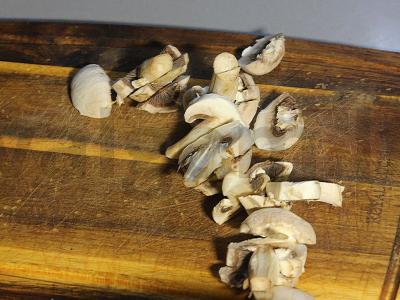 Kalakutienos kepenų blynai su bulvių koše, grybais ir daržovėmis Žingsnis 9