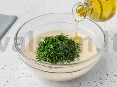 Cukinijų blynai su kefyru Žingsnis 4