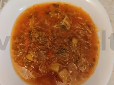 Karštas barščiai su kalakutiena pagrindine nuotrauka