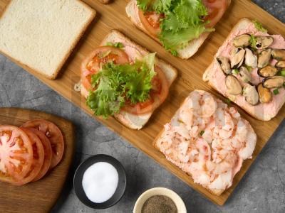 Klubinis sumuštinis su ikrų padažu Žingsnis 5