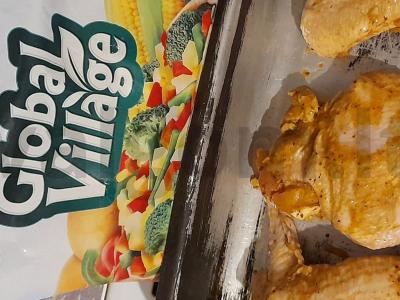 Kepti sparneliai su daržovėmis kaimišku stiliumi Žingsnis 2