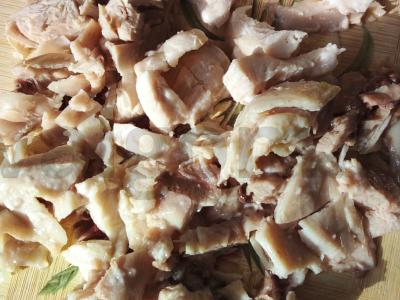 Grybų ir vištienos žiulienas Žingsnis 4