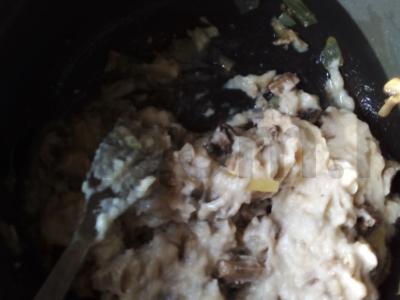 Grybų ir vištienos žiulienas Žingsnis 9