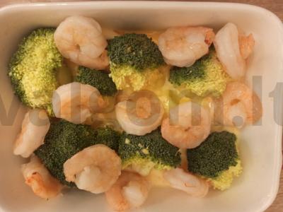 Krevetėmis ir brokoliais užkepėlė vakarienei Žingsnis 1