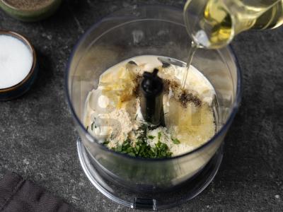 Dešrelės su grilio daržovėmis Žingsnis 4