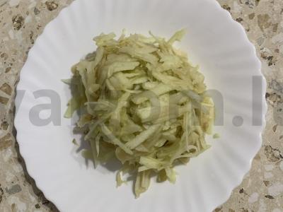 Varškės apkepas su obuoliais Žingsnis 3