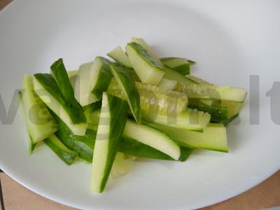 Salotas „Kaleidoskopas“ su kiaulės širdimi Žingsnis 1