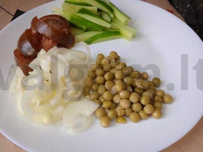 Salotas „Kaleidoskopas“ su kiaulės širdimi Žingsnis 5