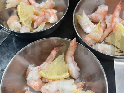 Jūlienas su krevetėmis ir sūriu Žingsnis 5