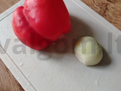 Vištiena su paprikomis grietinėlėje Žingsnis 3