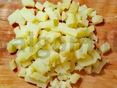 Olivjė su dešrelėmis Žingsnis 4