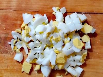 Olivjė su dešrelėmis Žingsnis 5