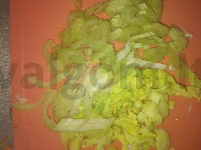 Salierų salotos Žingsnis 1