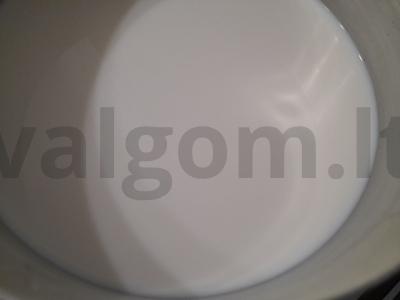 Namų sūris iš pieno ir kiaušinių Žingsnis 1