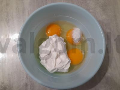 Namų sūris iš pieno ir kiaušinių Žingsnis 2