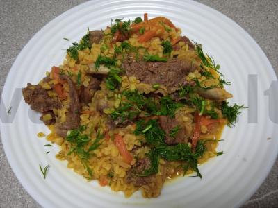 Plovas su bulguru ir jautiena pagrindine nuotrauka