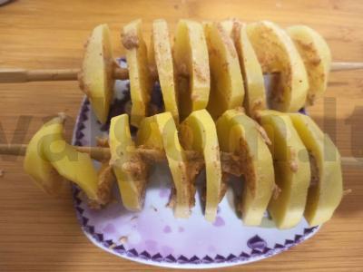 Kumpis, keptas ant pagaliukų „Jūriniai prisiminimai“ Žingsnis 4