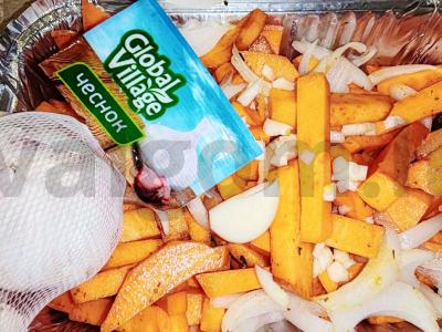 Saldus bulvės, keptos su svogūnais ir česnaku Žingsnis 3