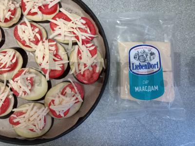 Kepti baklažanai su pomidorais ir sūriu Žingsnis 4