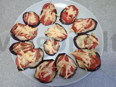 Kepti baklažanai su pomidorais ir sūriu Žingsnis 5