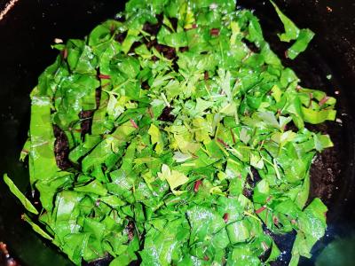 Labai sūrus čeburekas su žolelėmis Žingsnis 3