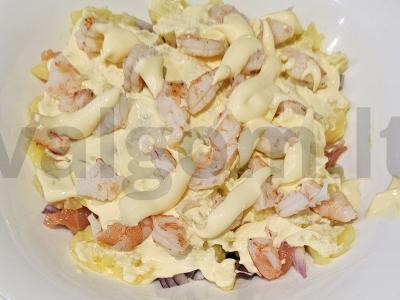 Salotos su silpna sūdyta upėtakiu ir ikrais Žingsnis 4