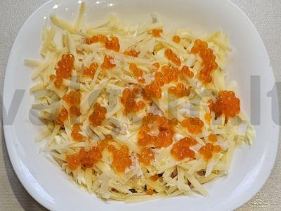 Salotos su silpna sūdyta upėtakiu ir ikrais Žingsnis 6