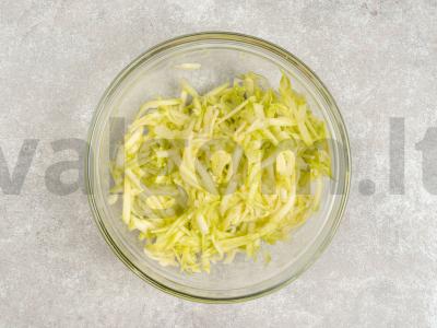 Cukinijų kotletas Žingsnis 1